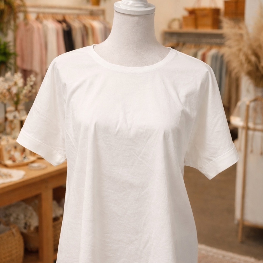 J.Jill White Shirt Collection Top NWT Mother of Pearl Button M